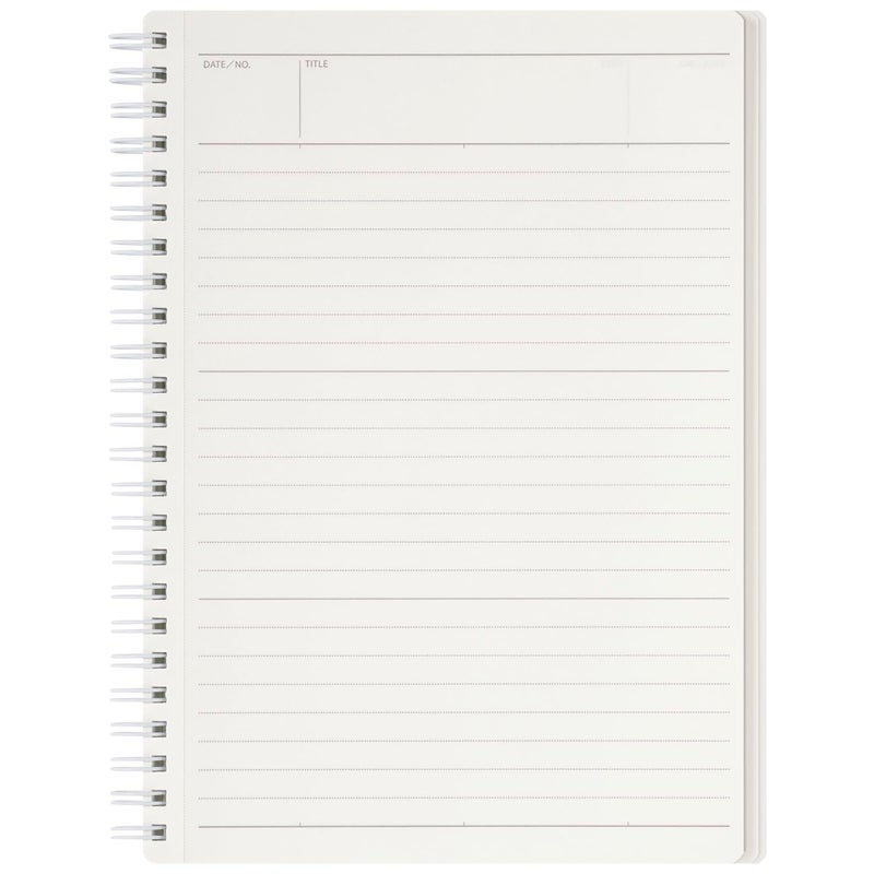 Maruman MNEMOSYNE Soft Cover Notebook 8.27 x 5.83 Inches (A5), 7mm ruled 24-line, 80 Sheets, Off-White, 1 ea. (N295-06) - Image 4